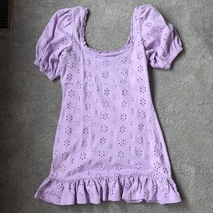 ASOS purple puffy shoulder dress; worn once